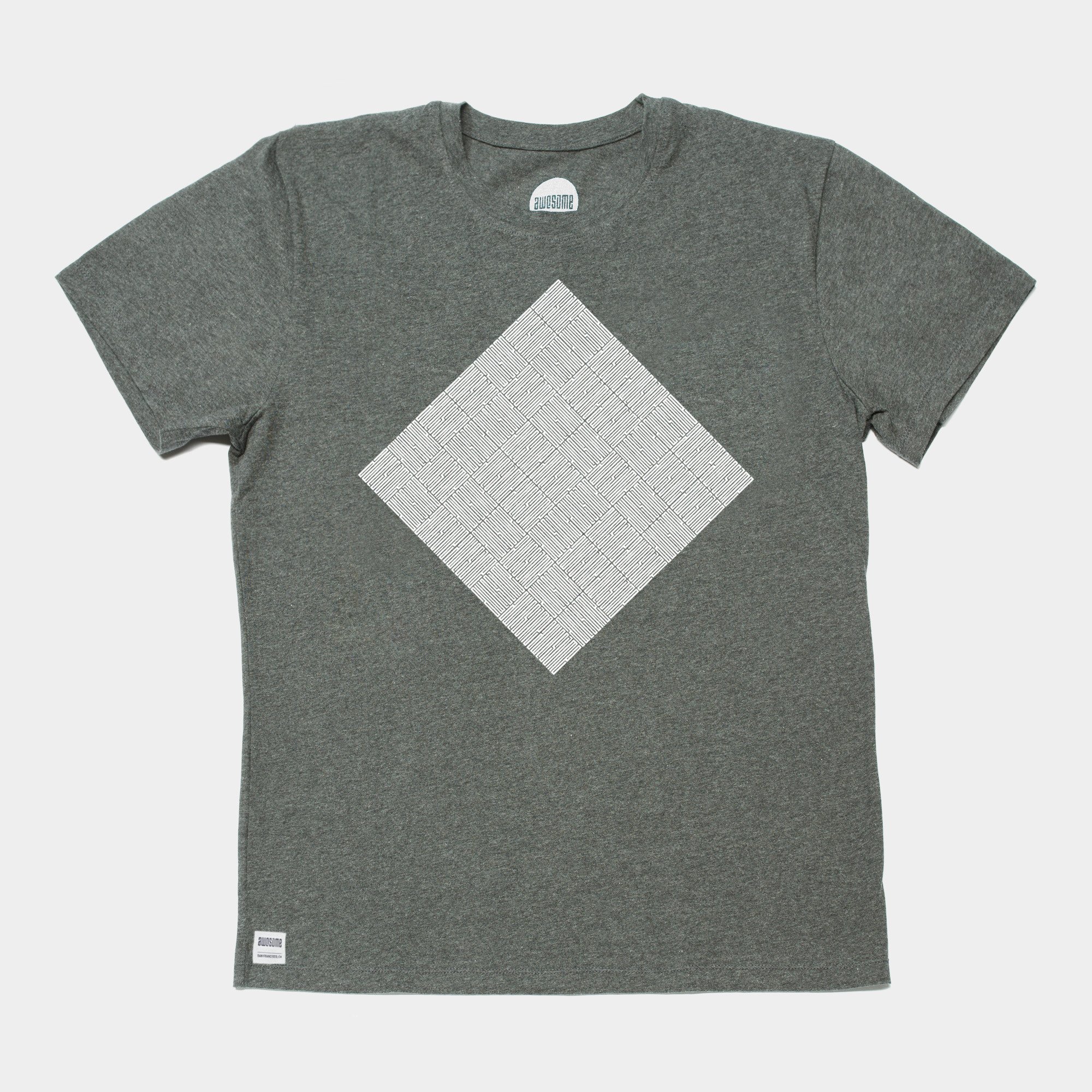 Awesome T-shirt Pattern Diamond - Heather