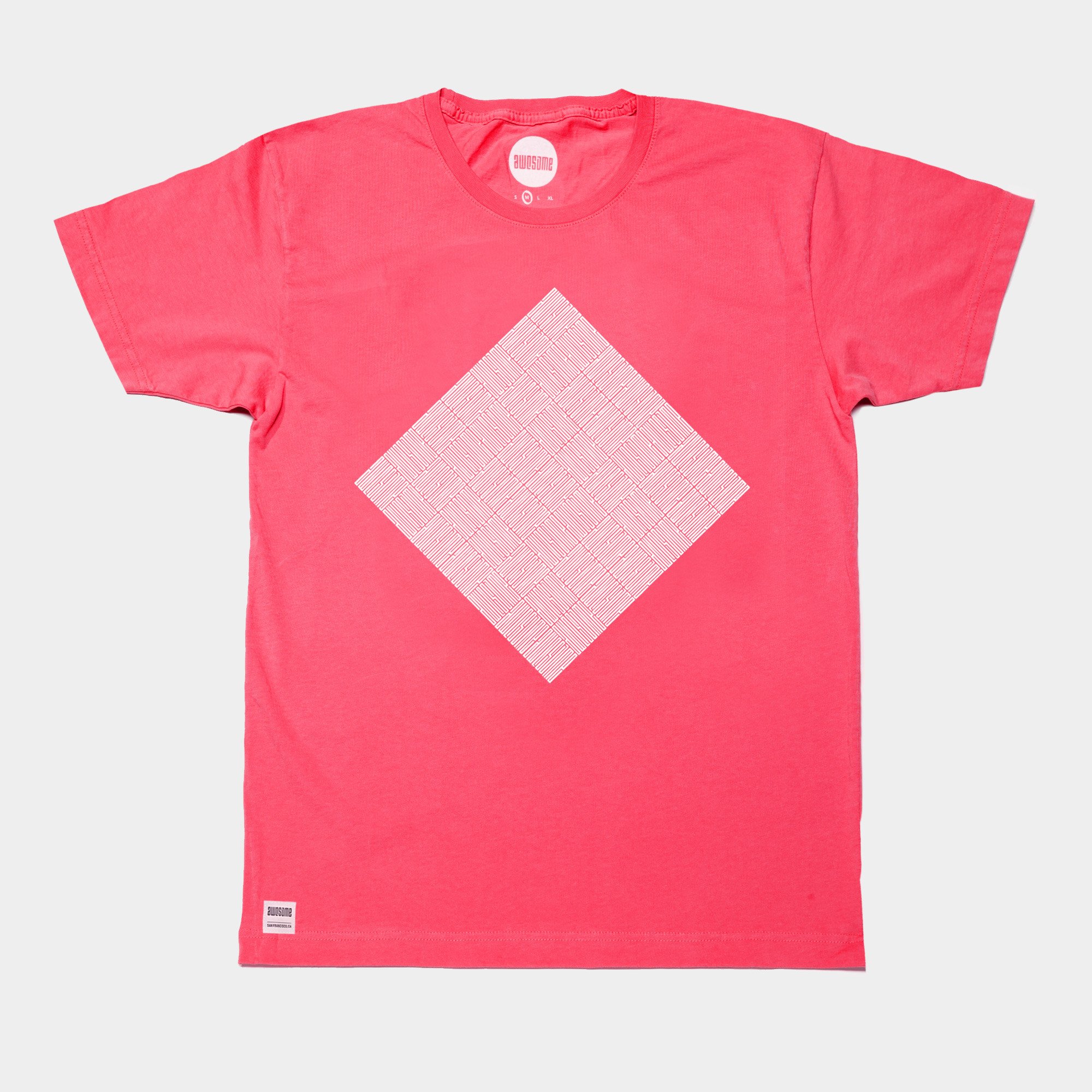Awesome T-shirt Pattern Diamond - Red