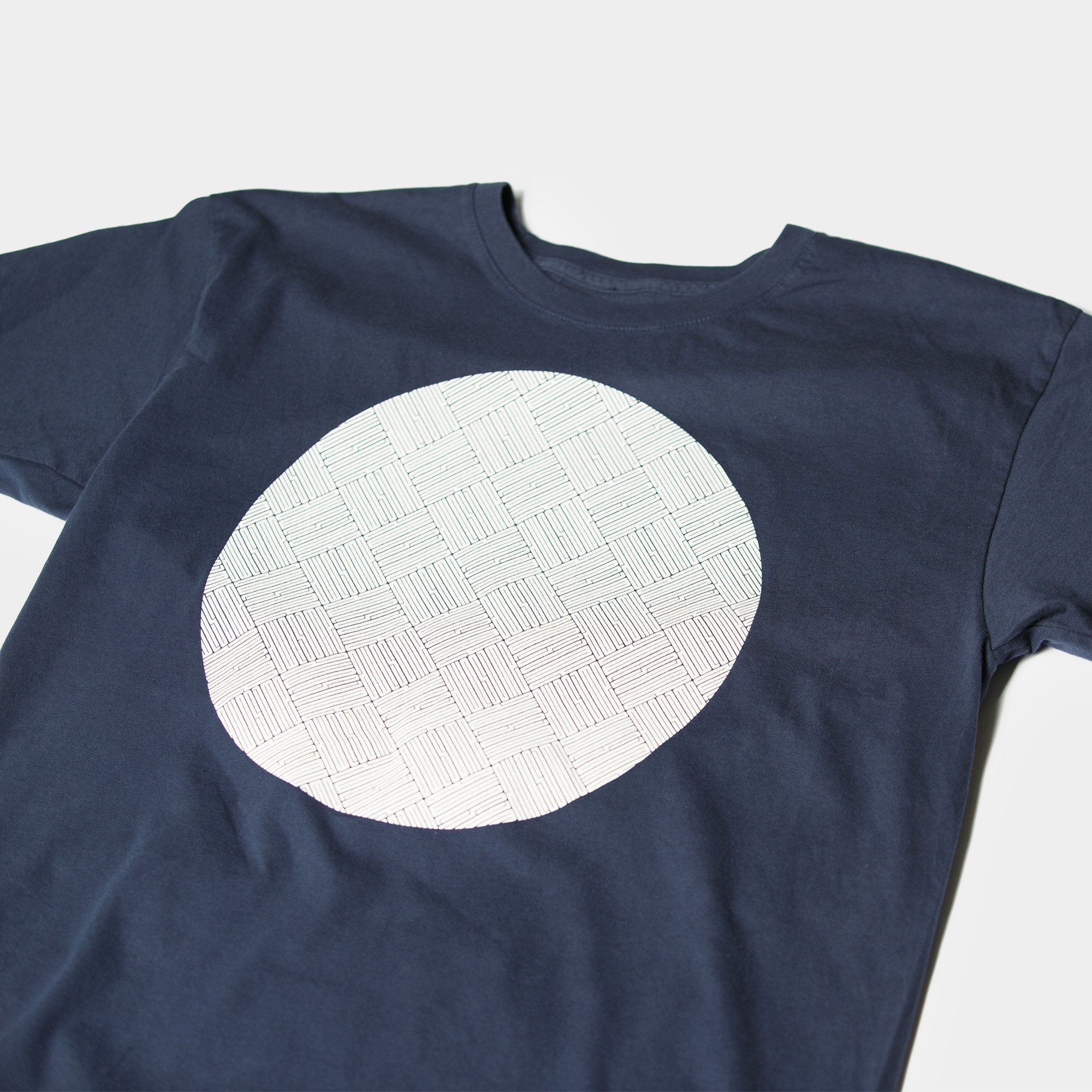 Awesome T-shirt Pattern Circle - Navy